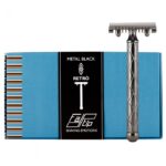 Fatip 42117 aparat de ras metal black retro (pieptăn deschis-open comb)